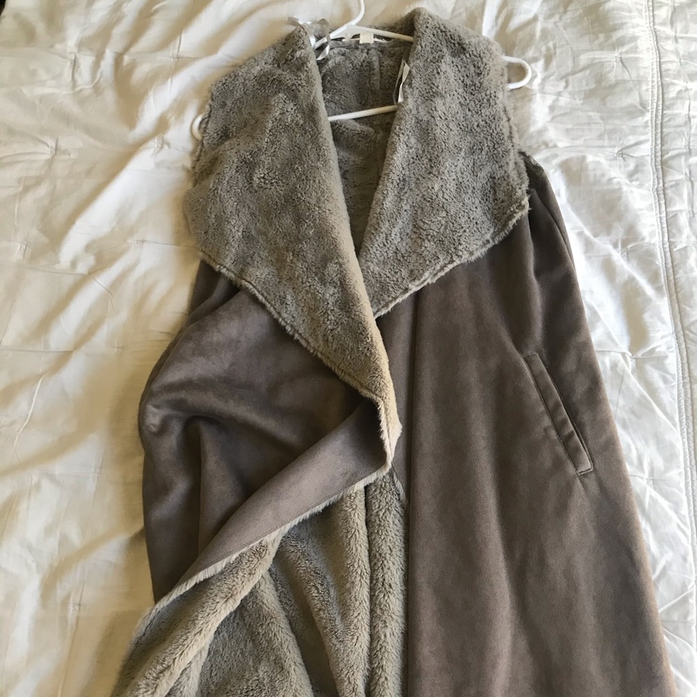 Soft Furry Vest with Pockets